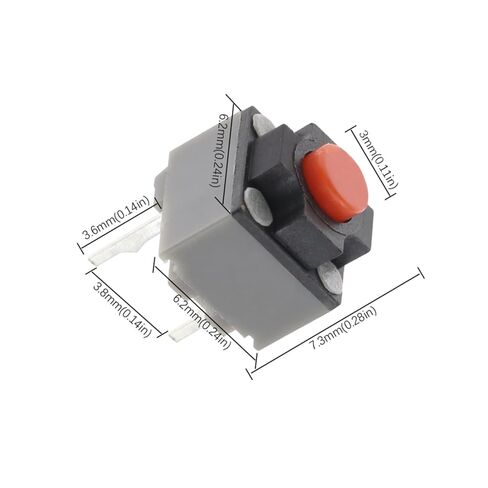 10 قطع مفتاح زر الضغط، زر كتم الصوت 6 * 6 * 7.3 ماوس لاسلكي بمفتاح صامت in Kuwait