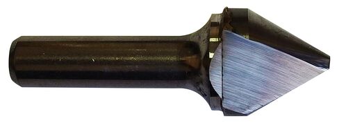 38140 حوض غاطس من الكربيد الصلب ذو الحبوب الدقيقة، لمسة نهائية غير مطلية (لامعة)، مزمار فردي، قطر عرقوب 1/2 بوصة، نقطة 60 درجة، مقاس 1 بوصة (عبوة من قطعة واحدة) in Kuwait