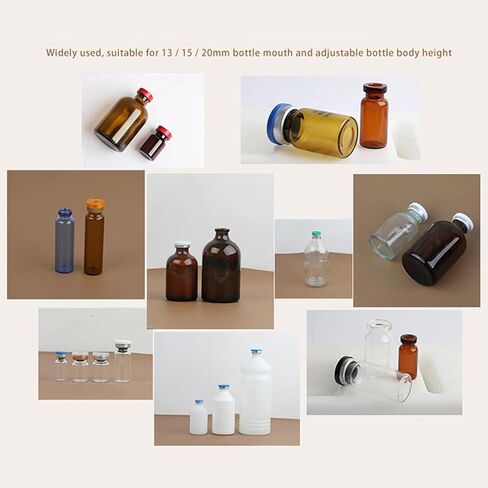 آلة ختم القنينات الهوائية لسطح المكتب مع تعديل الارتفاع ومفتاح القدم لإغلاق غطاء الألومنيوم بشكل آمن في المختبرات in Kuwait