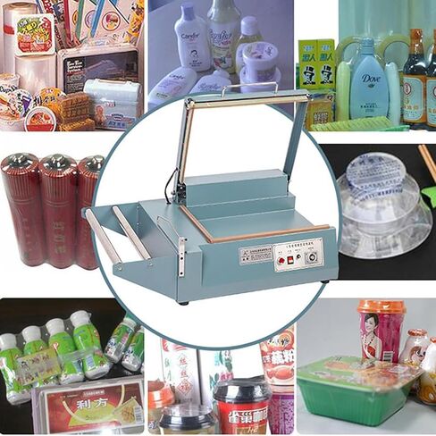 Commercial Shrink Wrap Machine - 1000W L-Bar Sealer Cutter with 2 Heat Film Racks, Impulse Heat Sealer for Industrial & Household Packing, Efficient Packaging Solution in Saudi Arabia