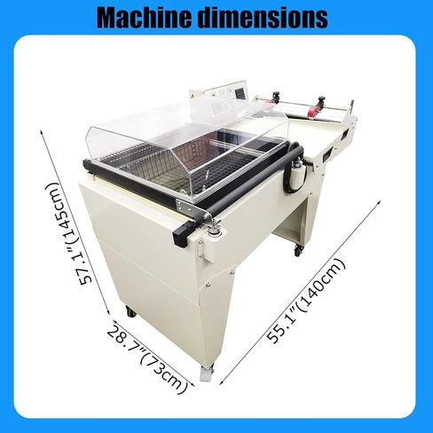 ماكينة تغليف وختم وتقليص أوتوماتيكية 220 فولت FM5540 2 في 1 POF PVC PP أقصى طول يتقلص الفيلم 15.7" in Kuwait