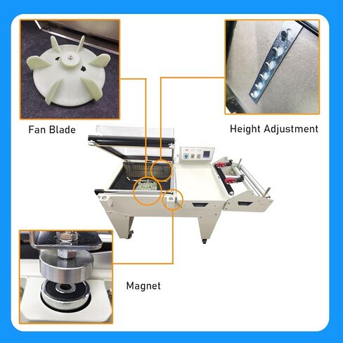 ماكينة تغليف وختم وتقليص أوتوماتيكية 220 فولت FM5540 2 في 1 POF PVC PP أقصى طول يتقلص الفيلم 15.7" in Kuwait