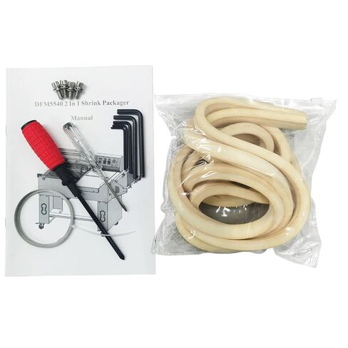 ماكينة تغليف وختم وتقليص أوتوماتيكية 220 فولت FM5540 2 في 1 POF PVC PP أقصى طول يتقلص الفيلم 15.7" in Kuwait