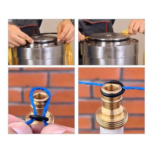 100PCS Silicone O Ring, 10mm OD mm ID 1.5mm Width VMQ Seal Gasket O-Rings for Wide Variety of Sealing Applications, Black in Kuwait