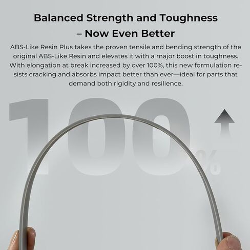 راتينج طابعة ثلاثية الأبعاد يشبه ABS، 405 نانومتر معالجة سريعة بالأشعة فوق البنفسجية بوليمر فوتوبوليمر ثلاثي الأبعاد لطباعة LCD/DLP/MSLA، دقة عالية ولزوجة منخفضة، رمادي، 500 جرام in Kuwait