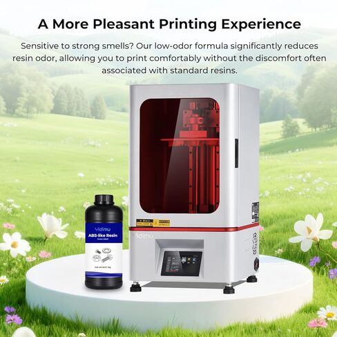 راتينج طابعة ثلاثية الأبعاد يشبه ABS، 405 نانومتر معالجة سريعة بالأشعة فوق البنفسجية بوليمر فوتوبوليمر ثلاثي الأبعاد لطباعة LCD/DLP/MSLA، دقة عالية ولزوجة منخفضة، رمادي، 500 جرام in Kuwait