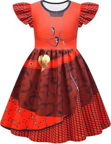 Princess Costume Dress for Girls Halloween Cosplay Outfits with Wig and Gloves4-10Y in Saudi Arabia