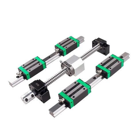 2 أدلة خطية HGR15 (250-500 مم) + 4 كتل HGH15CA + طقم براغي كروية SFU1605 (1605-350 HGR15-300) in Kuwait