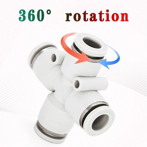 PZA cross type four-way quick connector quick plug-in air distributor pneumatic fittings 4-12mm series connector(PZA-8) in Saudi Arabia