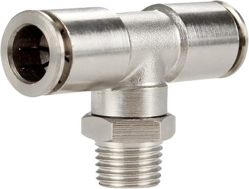 PB Pneumatic quick connector nickel-plated copper, high temperature and high pressure external thread 1/8 1/4 3/8 1/2(PB6-02) in Saudi Arabia