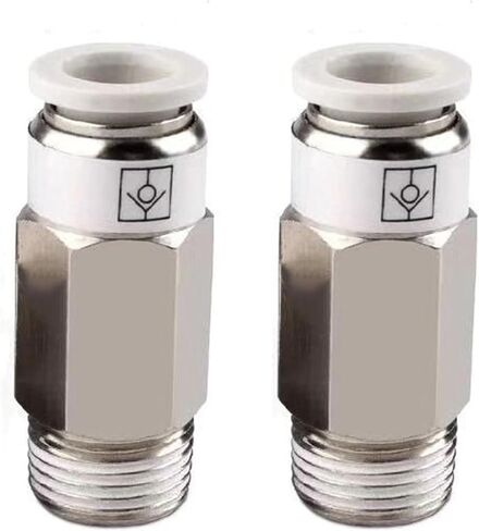 SPC VPC M5 1/8" 1/4" 3/8" 1/2" Standard Pipe Thread Threaded Pneumatic Check Valve Air Pipe Quick Check Valve One-Button Quick Connector(SPC8-01) in Saudi Arabia