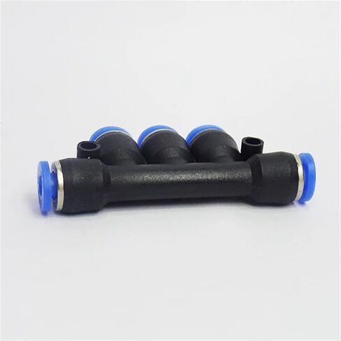 PK4 PK6 PK8 PK10 PK12mm Pneumatic 5-Way Connector Quick Fitting Pneumatic Connector Push In Fit For Air/Water Tube(PK10) in Saudi Arabia