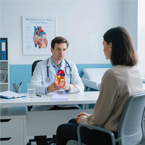 نموذج قلب بشري بالحجم الطبيعي، نموذج طبي للقلب التشريحي قابل للفصل من جزأين، تشريح مع 34 هيكلًا مشفرًا دقيقًا، مع دليل المنتج التفصيلي in Kuwait