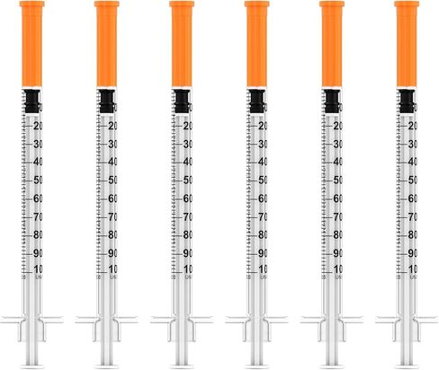 حقنة U-100 سعة 1 مل/سم مكعب مع إبرة 30Ga 5/16 بوصة (8 مم)، 30 عبوة مغلفة بشكل فردي،|مستلزمات المختبر in Kuwait
