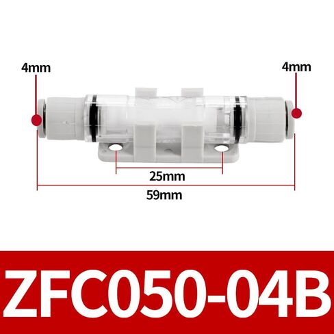 ZFC100-06B هوائي الضغط السلبي خط أنابيب الهواء فراغ تصفية 200-08B خرطوشة ZFC54-B الصغيرة 1 قطعة (ZFC050-04B 接管4mm) in Kuwait