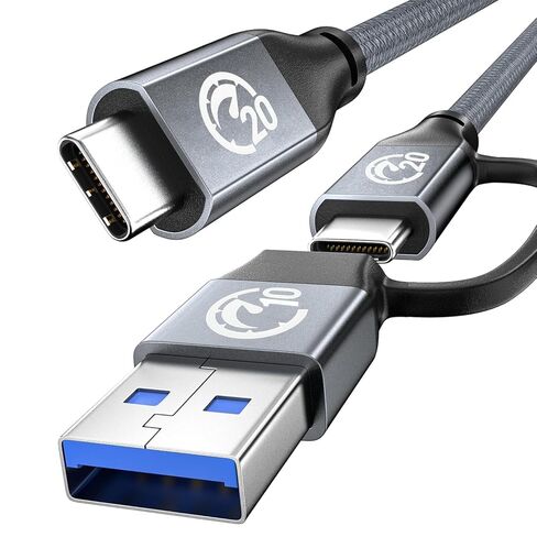 كابل USB 4 بسرعة 80 جيجابت في الثانية V2 لكابل Thunderbolt 4 بطول 1 قدم، PD 3.1 240 وات كابل نقل بيانات USB C للشحن السريع، شاشة فيديو مزدوجة 8K/6K متوافقة مع Thunderbolt 5، MacBook Pro/Air، SSD، Dell XPS HP Laptop in Kuwait