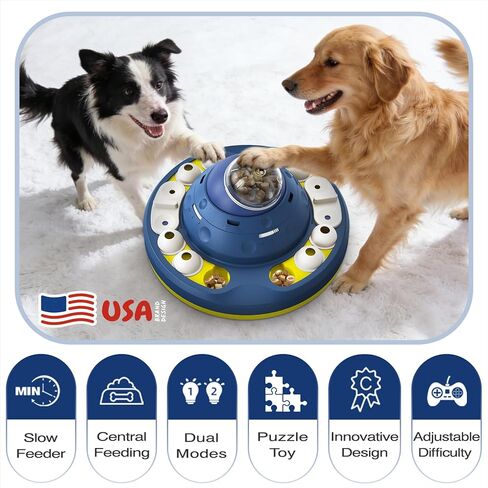 KADTC الولايات المتحدة العلامة التجارية والتصميم المتقدم 2 مستويات من التحدي تمايل لعبة لغز الكلب للكلاب الذكية الصغيرة / المتوسطة / الكبيرة علاج الألغاز تغذية الغذاء تغذية جرو التحفيز العقلي ألعاب عيد الميلاد السنة الجديدة هدية in Kuwait