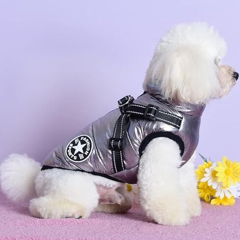 Dog Cold Weather Coats Clothes Walks Light Weight Detachable Easy Fall Winter Cold Protection Jacket Warm pet Clothes in Saudi Arabia