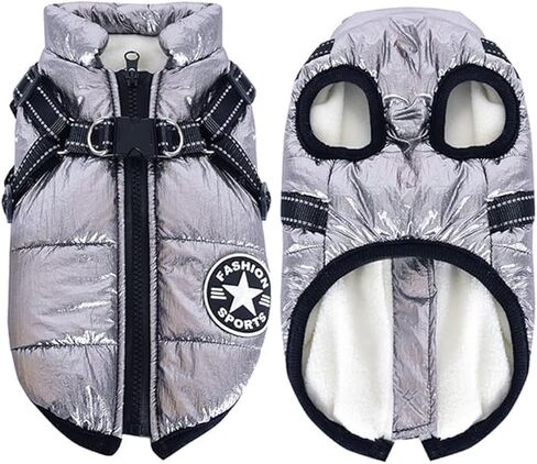 Dog Cold Weather Coats Clothes Walks Light Weight Detachable Easy Fall Winter Cold Protection Jacket Warm pet Clothes in Saudi Arabia