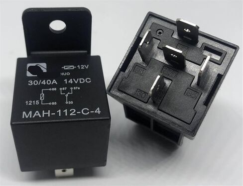 MAH-112-C-4 (V4-1C-12V-40A) Relay 5pins Relay Base 1Pcs (Size : MAH-112-C-4) in Saudi Arabia
