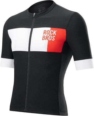 ROCKBROS Cycling Jersey Men Short Sleeve Bike Shirt Breathable Quick-Drying High-Elastic Road Mountain Bike Jersey in Saudi Arabia