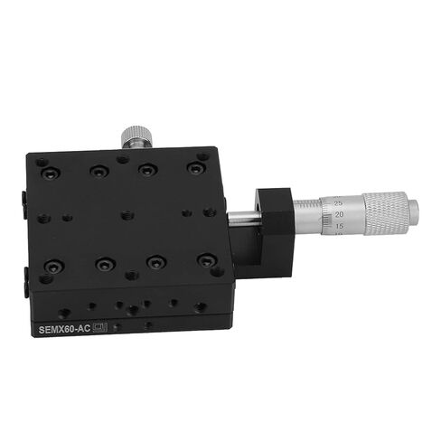 مراحل الخطية ذات الأسطوانة المتقاطعة من Karlak X، SEMX60-AC، ضبط ميكرومتر يدوي دقيق، 60 * 60 مم، سبائك الألومنيوم، التصنيع الآلي، لآلات الإنتاج، معدات الاختبار، الحركة الكمية in Saudi Arabia