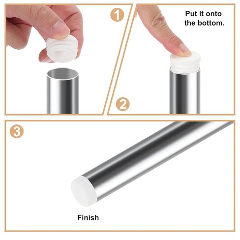 PATIKIL 16 Pcs Round Plastic Plug, 27mm Tubing Insert End Caps Plastic Plug Cap for Round Tubes Chair Legs Furniture Metal Tubing Hardware Plugs Fences, White in Saudi Arabia