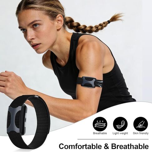 Ankle Bands Compatible with Apollo Neuro/Polar Loop, Hook and Loop Replacement Strap, Soft Nylon Sport Arm/Bicep Band Breathable Adjustable Wristband for Apollo Neuro/Polar Loop in Kuwait
