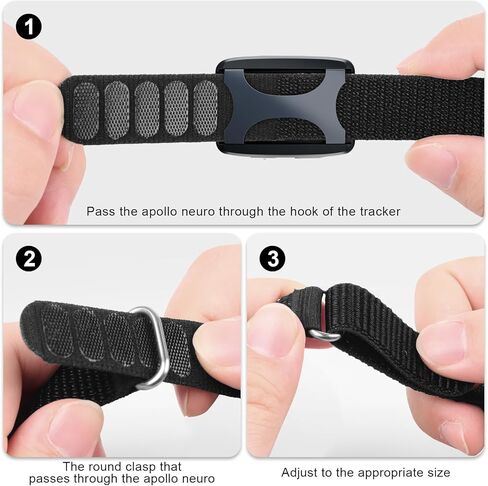 Ankle Bands Compatible with Apollo Neuro/Polar Loop, Hook and Loop Replacement Strap, Soft Nylon Sport Arm/Bicep Band Breathable Adjustable Wristband for Apollo Neuro/Polar Loop in Kuwait