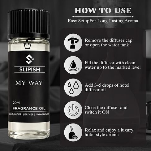 مجموعة اكتشاف زيت الناشر للفنادق – 5 × 20 مل زيوت عطرية | مستوحاة من روائح فنادق النخبة 5 نجوم | زيوت عطرية للمنزل والمكتب والناشرون في السيارة | الزعفران والجلود وخشب الصندل والمزيد in Kuwait