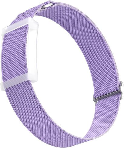 Elastic Bicep Band for Amazfit Helio Strap, Flexible Upper Arm & Ankle Strap with Middle Frame Case, Soft Breathable Adjustable Solo Loop for Running CrossFit Hyrox & Sleep Tracking in Kuwait