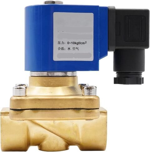 صمام الملف اللولبي ذو القطر الكبير من سلسلة SMS، صمام الملف اللولبي المغلق عادة، G3/8 بوصة إلى G2 صمام الماء والغاز النحاسي، AC24V 110V 220V DC24V(1,G_AC 110V_NBR) in Kuwait