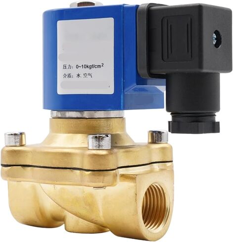 صمام الملف اللولبي ذو القطر الكبير من سلسلة SMS، صمام الملف اللولبي المغلق عادة، G3/8 بوصة إلى G2 صمام الماء والغاز النحاسي، AC24V 110V 220V DC24V(1,G_AC 110V_NBR) in Kuwait