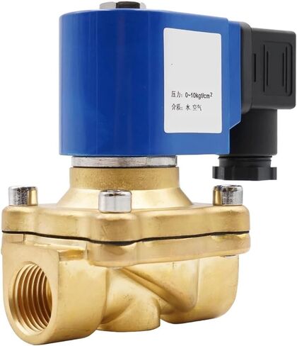 صمام الملف اللولبي ذو القطر الكبير من سلسلة SMS، صمام الملف اللولبي المغلق عادة، G3/8 بوصة إلى G2 صمام الماء والغاز النحاسي، AC24V 110V 220V DC24V(1,G_AC 110V_NBR) in Kuwait