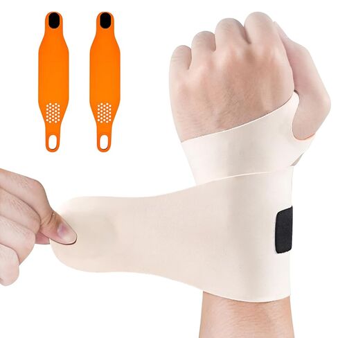 قطعتان من دعامة المعصم Ulnar لليد اليمنى واليسرى، ضغط لف معصم مرن رفيع للغاية لتمزق TFCC وإصابة المعصم المتكررة، دعم المعصم لنفق الرسغ، والتهاب الأوتار، وتخفيف الألم (أسود) in Kuwait