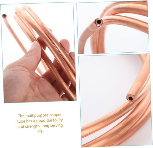 INOOMP 2pcs Soft Copper Tubing Coil for Air Conditioner and Freezer Refrigeration 2m Length 4mm X 0.5mm Thin Wall Copper Tube with 3mm Inner Diameter Industrial Refrigeration in Saudi Arabia