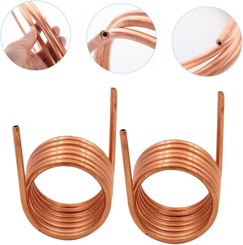 INOOMP 2pcs Soft Copper Tubing Coil for Air Conditioner and Freezer Refrigeration 2m Length 4mm X 0.5mm Thin Wall Copper Tube with 3mm Inner Diameter Industrial Refrigeration in Saudi Arabia