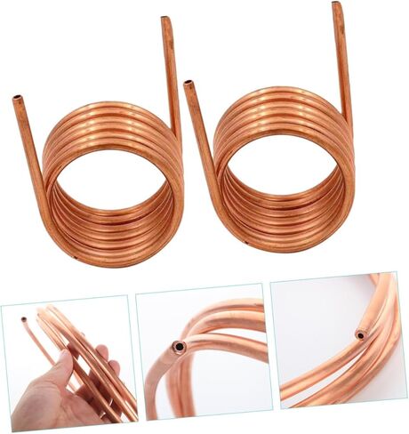 INOOMP 2pcs Soft Copper Tubing Coil for Air Conditioner and Freezer Refrigeration 2m Length 4mm X 0.5mm Thin Wall Copper Tube with 3mm Inner Diameter Industrial Refrigeration in Saudi Arabia