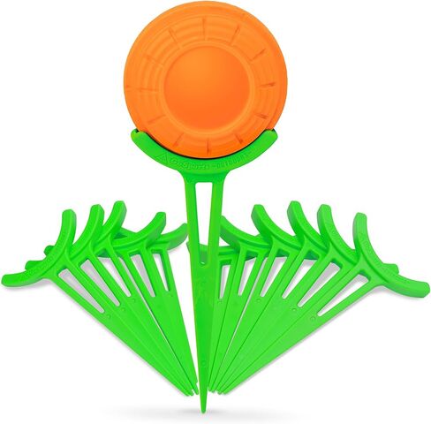 GoSports Outdoors Clay Target Holders - Choose Between Clay Claw Hangers or Clay Caddy In Ground Stakes, Versatile Target Holders for Shooting Practice, Neon Green in Saudi Arabia