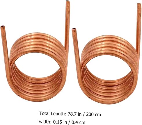 SHINEOFI 2pcs Soft Coil Copper Tubing 4mm Od 0.5mm Wall Thickness 3mm Id Refrigeration Copper Tube for Air Conditioner and Freezer Hvac Applications in Saudi Arabia