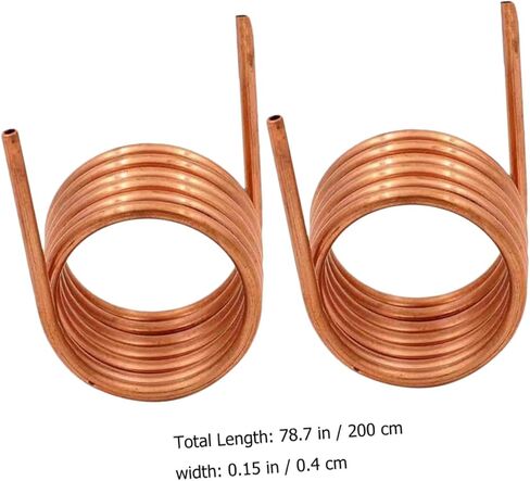 Mobestech 2pcs Copper Tubing Coil for Refrigeration Air Conditioner Soft 2m Length 4x0.5mm Thin Wall Copper Tube 3mm Inner Diameter for Hvac Applications in Saudi Arabia