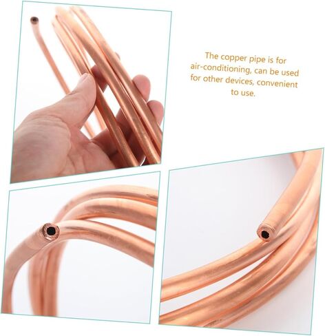 Mobestech 2pcs Copper Tubing Coil for Refrigeration Air Conditioner Soft 2m Length 4x0.5mm Thin Wall Copper Tube 3mm Inner Diameter for Hvac Applications in Saudi Arabia