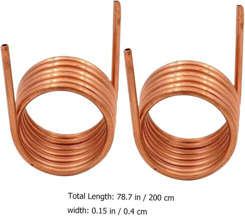 CALLARON 2pcs Soft Copper Tubing Coil for Air Conditioner Refrigeration, 2m Length 4mm X 0.5mm Wall Thickness, Industrial Grade Copper Tube for Hvac and Freezer Applications in Saudi Arabia