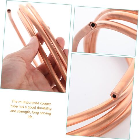 CALLARON 2pcs Soft Copper Tubing Coil for Air Conditioner Refrigeration, 2m Length 4mm X 0.5mm Wall Thickness, Industrial Grade Copper Tube for Hvac and Freezer Applications in Saudi Arabia