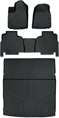 SMARTLINER All Weather Custom Fit Black Cargo Liner Behind The 2nd Row Compatible with 2022-2023 Jeep Grand Wagoneer in Saudi Arabia