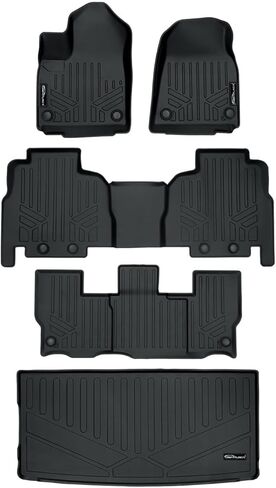 SMARTLINER All Weather Custom Fit Black Cargo Liner Behind The 2nd Row Compatible with 2022-2023 Jeep Grand Wagoneer in Saudi Arabia