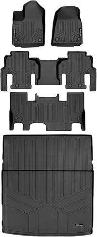 SMARTLINER All Weather Custom Fit Black Cargo Liner Behind The 2nd Row Compatible with 2022-2023 Jeep Grand Wagoneer in Saudi Arabia