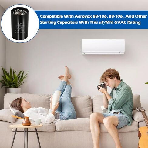 43-17075-04 مكثف تشغيل مكيف الهواء 88-106 UF 330VAC مكثف بديل in Kuwait