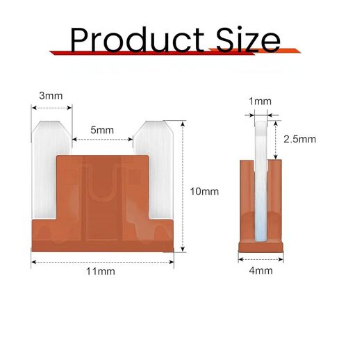 20Psc 7.5A صمامات صغيرة منخفضة المستوى، 7.5amp صمامات سيارات صغيرة منخفضة المظهر للسيارة/RV/شاحنة/SUV/دراجة نارية/قارب in Kuwait
