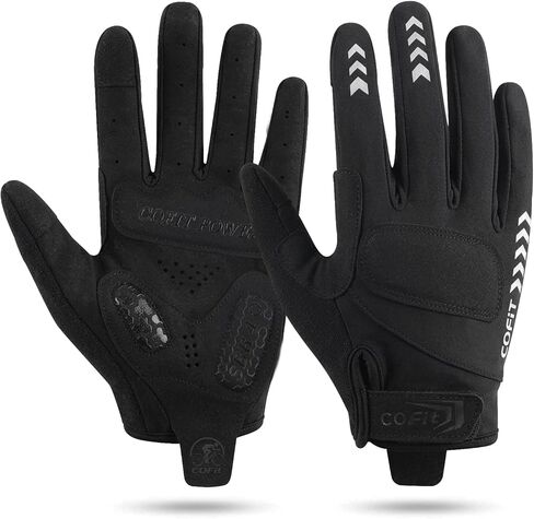 COFIT Cycling Gloves for Men Women, Full Finger Bike Gloves with Touchscreen Fingers, 4mm Padded Palm, Breathable Lightweight Bicycle Gloves with Anti-Slip Grip for Road Cycling, MTB, Commuting in Kuwait